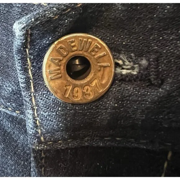 Madewell women’s Blue jeans Size 26 Rail Straight Low Rise Zipper Pockets - Picture 13 of 16